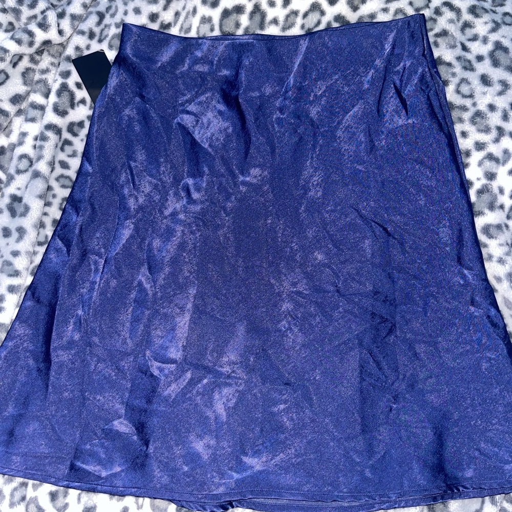 Navy blue flowy skirt